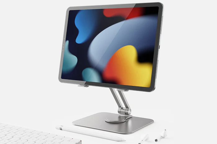 Giá đỡ máy tính bảng xoay 360 độ bằng nhôm có thể điều chỉnh cho iPad Pro Air Desktop CS20G