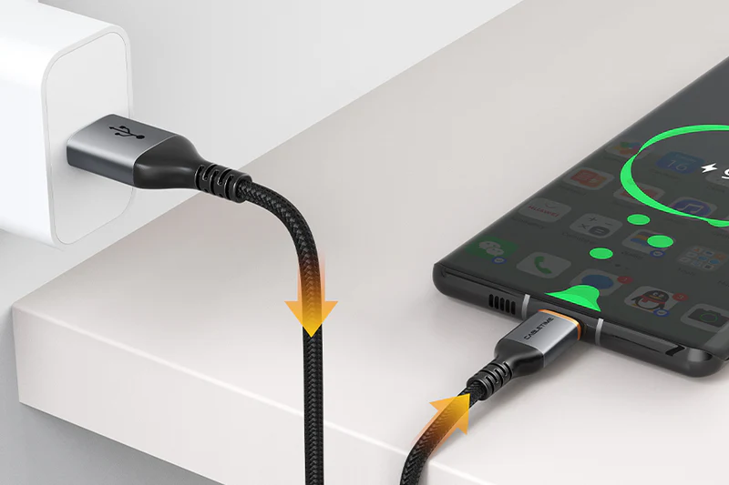 Cáp sạc siêu nhanh Alumium USB-A 2.0 to USB-C 5A, dài: 1m CA50H