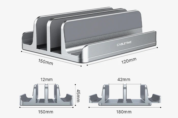 Giá đỡ dọc kép bằng nhôm cho máy tính xách tay CS14S