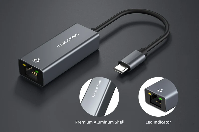 Bộ chuyển đổi Internet USB-C sang RJ45 1000Mbps (Mã hải quan 8517 6200 000) CB51G