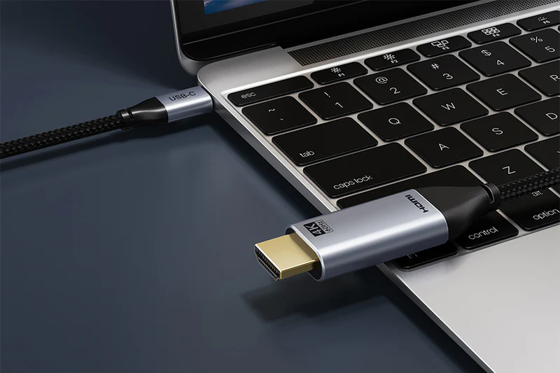 Cáp USB Type C to HDMI cao cấp, mạ vàng, hỗ trợ AUDIO-VIDEO 4K/60HZ, dài: 3m CC10N