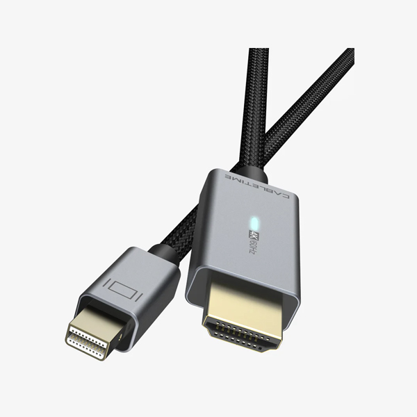 Cáp Mini DP sang HDMI 4K 30Hz có đèn báo LED Dài 1M CD46H