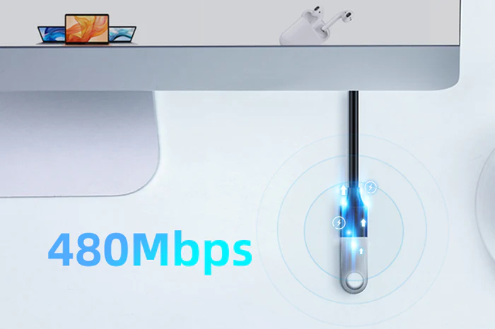 Cáp nối dài USB 2.0 AM-AF tốc độ truyền 480Mbps 2M CA14L