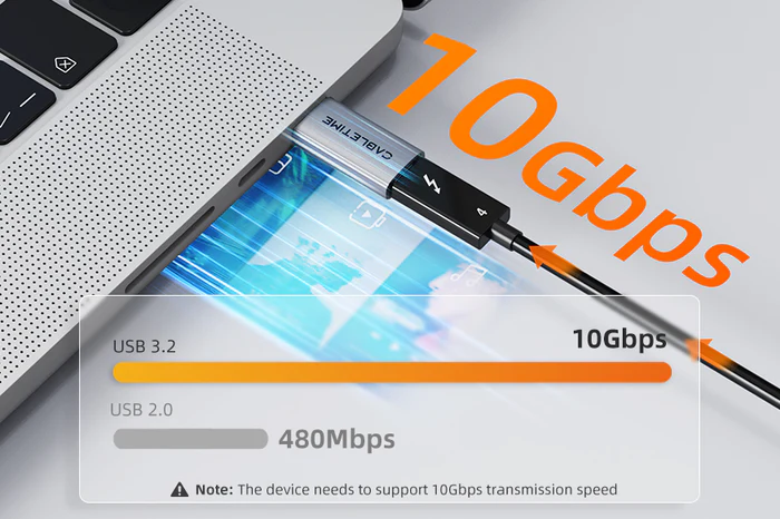 Bộ chuyển đổi USB 3.2 Gen 2 Type A sang Type C 10Gbps CP80G