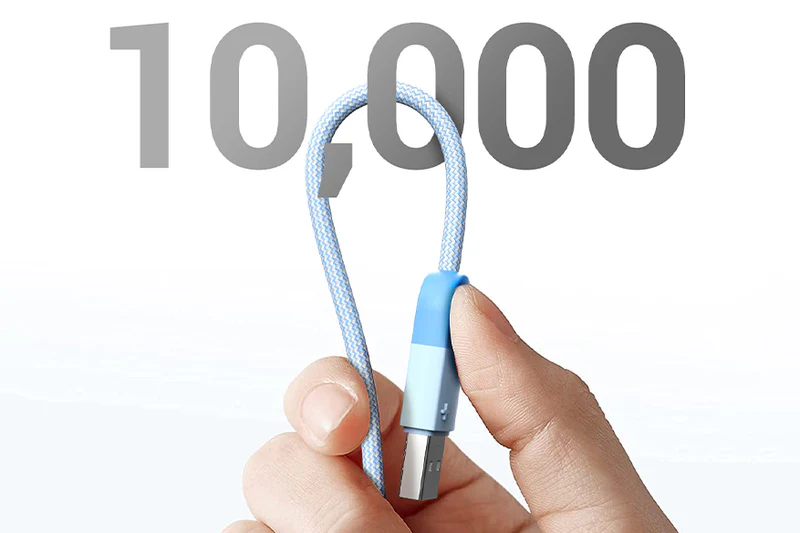 Cáp sạc 6A USB A sang USB C, dài: 1,5m, Màu sắc: Xanh dương CAP0J