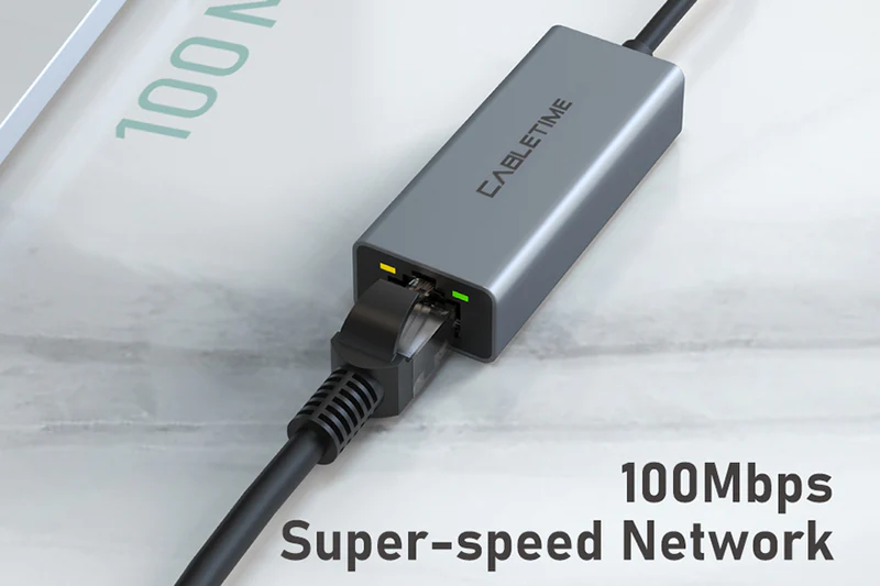 Bộ chuyển đổi Internet USB2.0 A sang RJ45 100Mbps CB52G