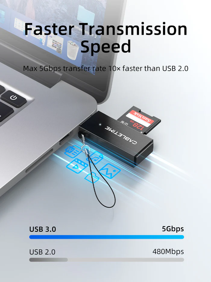 Đầu đọc thẻ SD USB A 3.0 CD41G