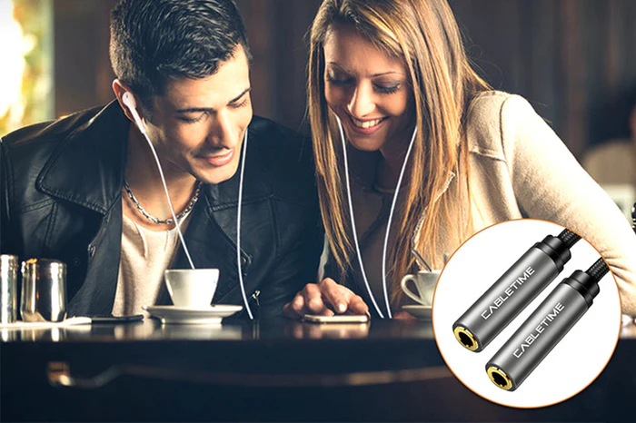 Cáp âm thanh chuyển đổi từ đầu 3.5MM sang đầu RCA kép CF14B