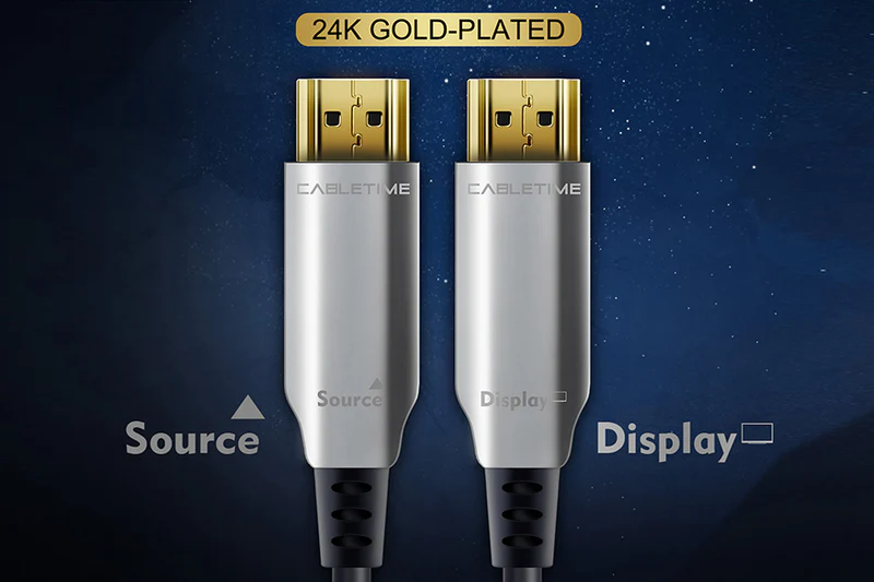 Cáp HDMI AOC 2.0b HDR, ARC, HDCP2.2, 3D, 4K/60HZ/18Gbps chiều dài: 10M CH20S