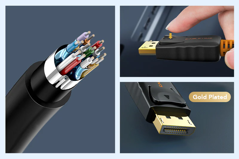 Dây cáp DisplayPort sang HDMI Dài 1.8M CD33K