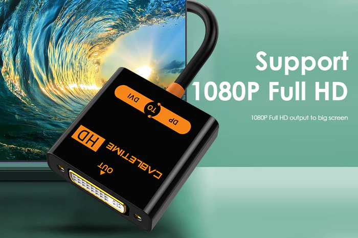Bộ chuyển đổi DP sang DVI 1080P CP24B