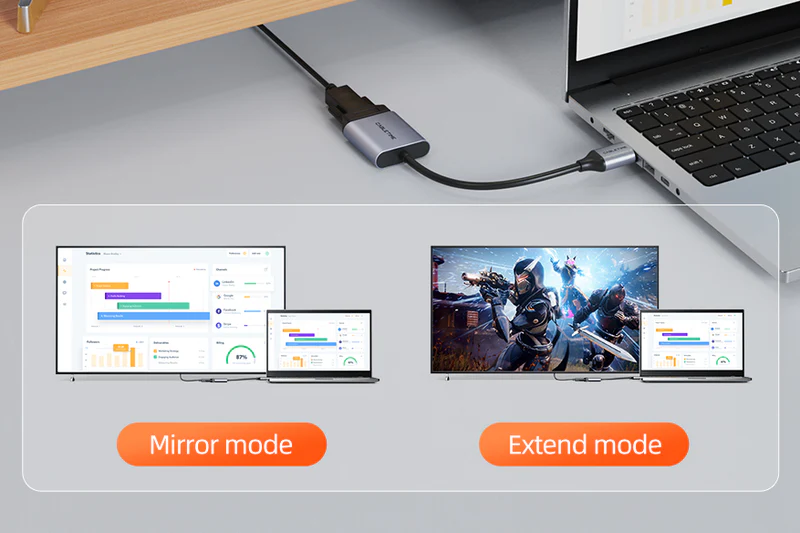 Bộ chuyển đổi HDMI sang VGA 1080p cho máy tính xách tay TV Máy chiếu CP53G