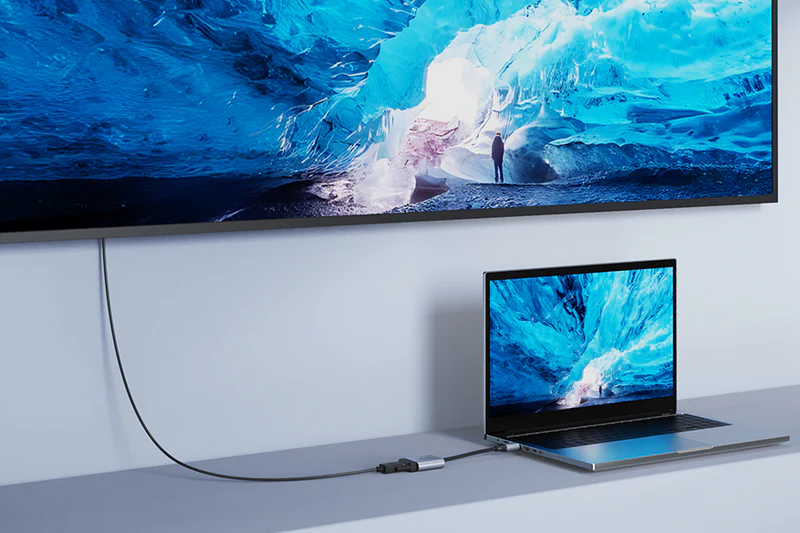 Bộ chuyển đổi HDMI sang VGA 1080p cho máy tính xách tay TV Máy chiếu CP53G