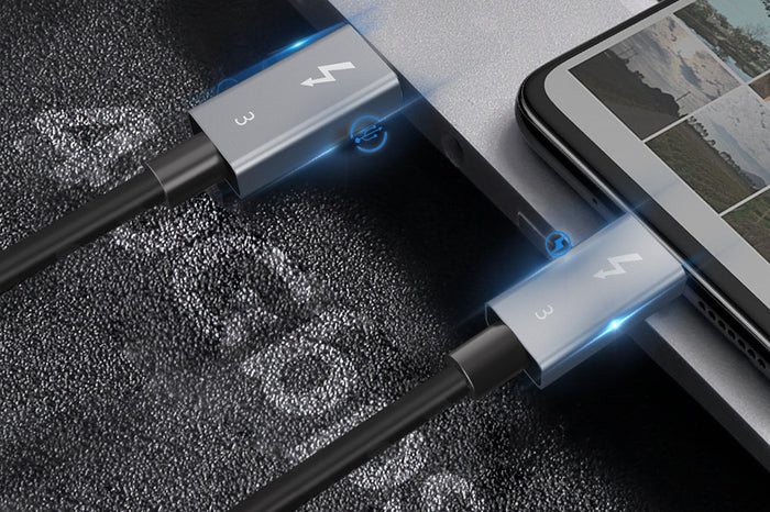 Cáp Thunderbolt 3 tốc độ cao 40gbps 100W 0.7 mét CT31F