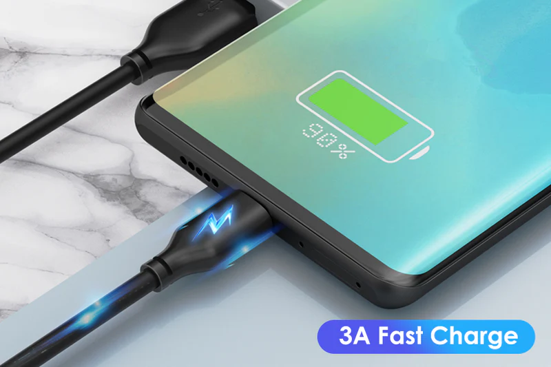 Cáp sạc PVC USB-A 2.0 sang USB-C 3A CA32H