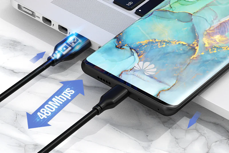Cáp sạc PVC USB-A 2.0 sang USB-C 3A CA32H
