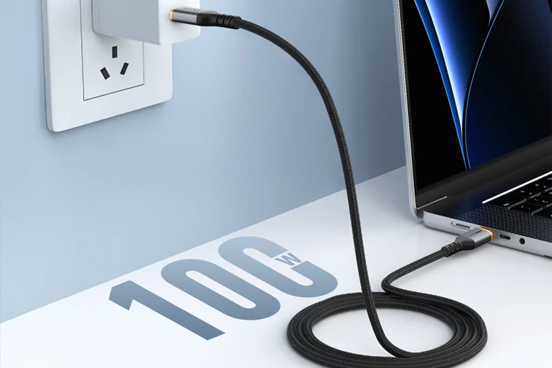 Cáp Alumium USB-C to USB-C PD100W USB2.0, Male to Male, dài: 1m, màu đen CU03H