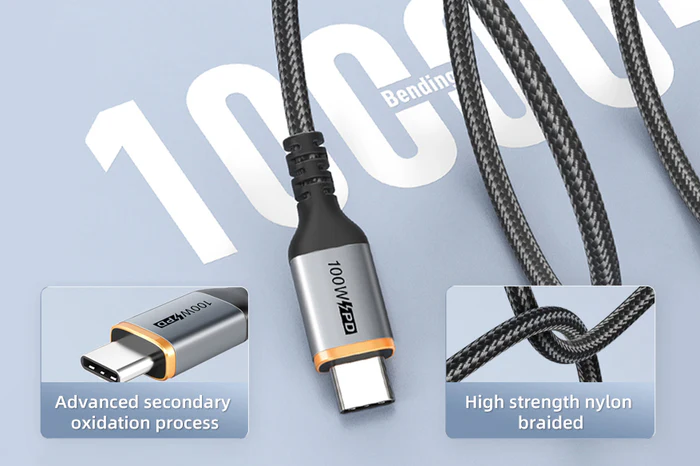 Cáp sạc USB-C sang USB-C PD100W USB2.0 Dài 2M CU03L