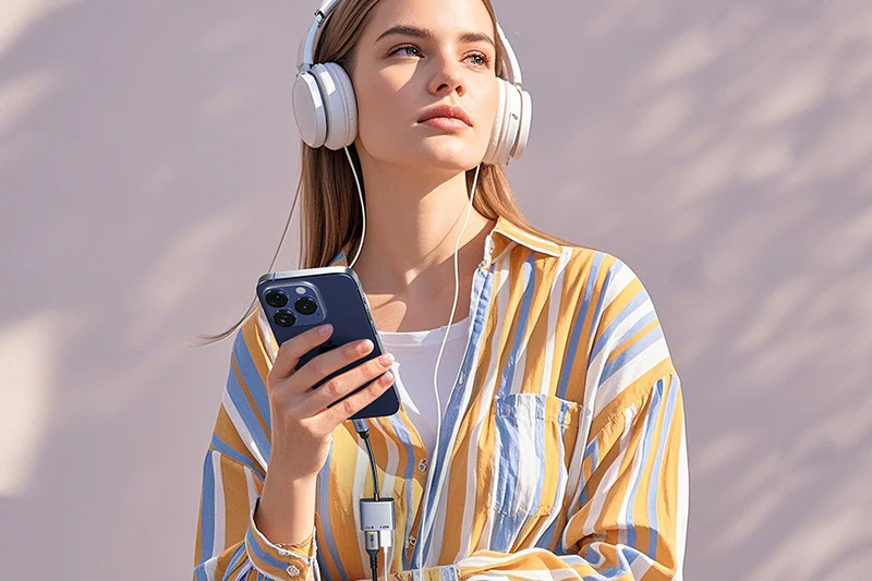Bộ chuyển đổi USB C sang USB C Audio+USB C PD 60W CPA2G