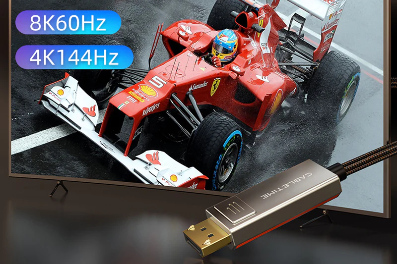 Cáp USB C to DisPlayPort 8K/60Hz, Male to Male, Mạ vàng, dài: 2m CC22L