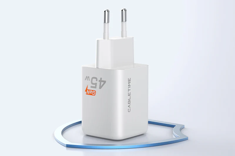 Bộ sạc USB C 45W Bộ sạc tường GaN USB C và USB A kép GA45W