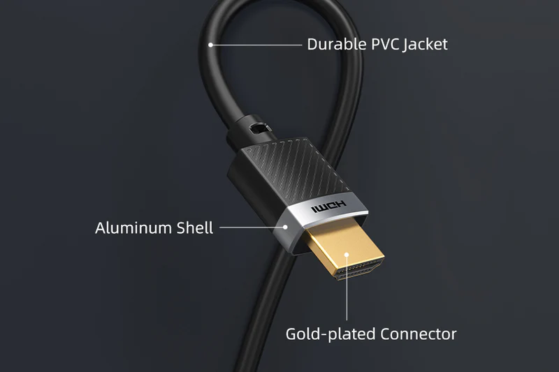 CÁP HDMI2.0 AM/AM, hỗ trợ 4k/60hz, Mạ vàng, Vỏ PVC màu đen, dài: 3m CH24N
