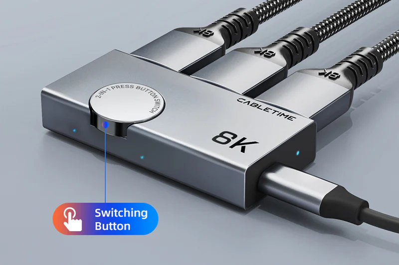 Bộ chuyển đổi HDMI 2.1 8K 4K 120Hz 2 trong 1 CP34G