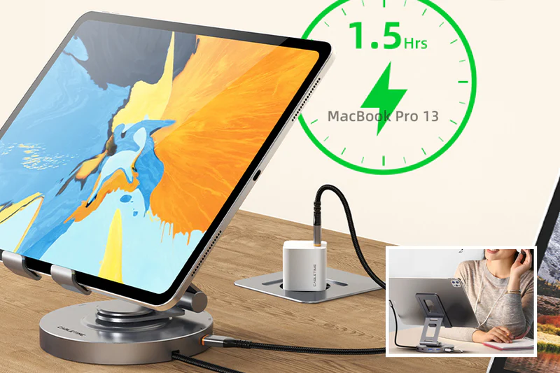 Hub USB C 8 TRONG 1, giá đỡ iPad Pro CB02G