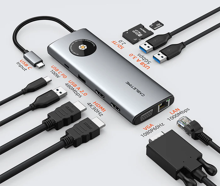 Hub USB C 3 màn hình MST cho Macbook Pro CB94G