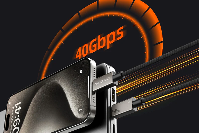 Cáp USB 4 Type C 240w Sạc 40Gbps 8K PD 3.1 chiều dài: 2m CU44L