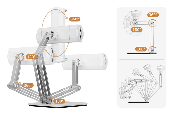 Giá đỡ điện thoại di động máy tính bảng để bàn có thể điều chỉnh có thể gập lại  CS22S