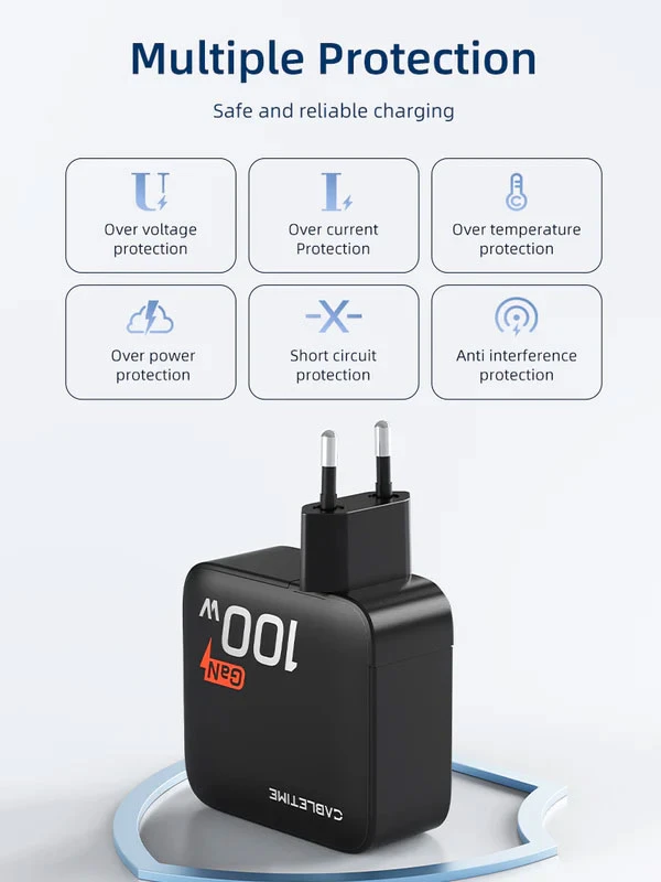 Củ sạc GaN PD3.0 3C1A 100W