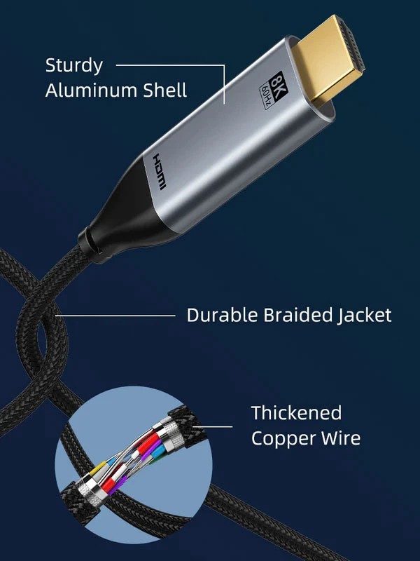 Cáp USB TYPE C sang HDMI 8K/60Hz