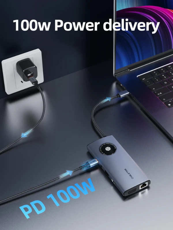 Hub USB C 10 trong 1 SST Dòng LENS