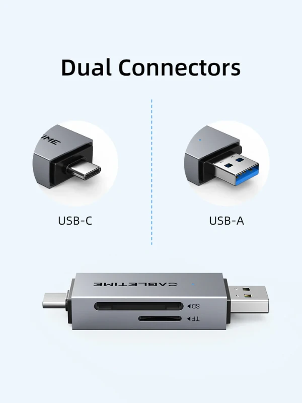 Đầu đọc thẻ USB 3.0 A + USB Type C