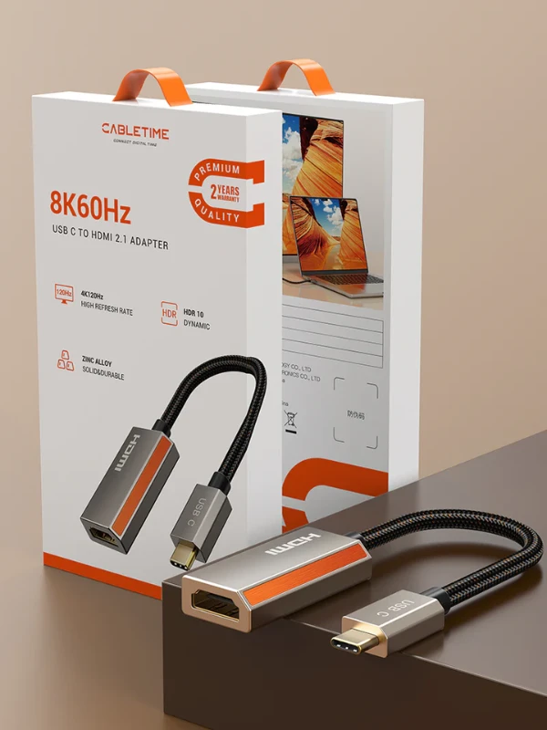 Adapter USB C sang HDMI Zinc 8K/60Hz