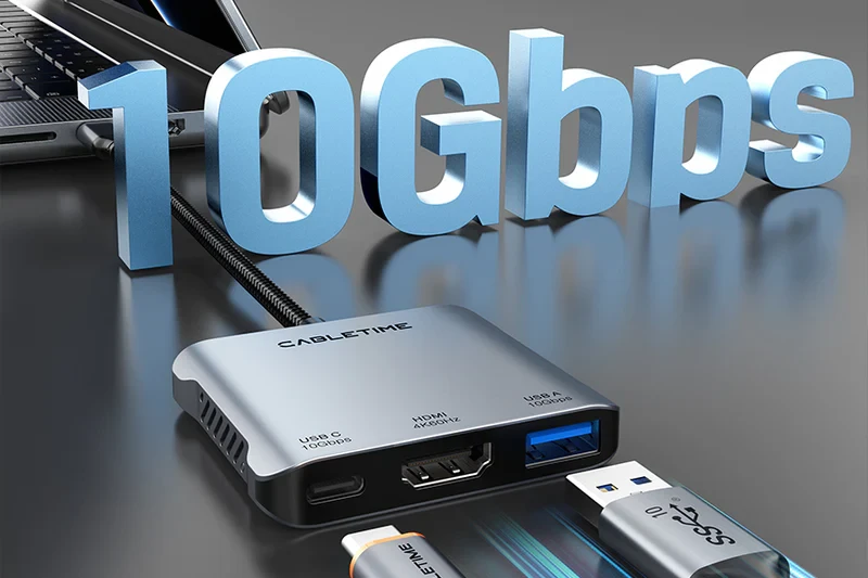 Hub USB C 5 TRONG 1 10Gbps với HDMI 4K 60Hz 140w CB75G