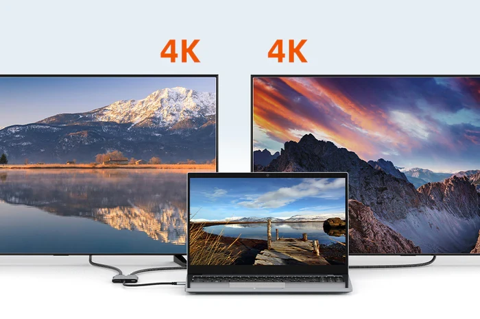 Bộ chuyển đổi USB C sang HDMI và DP 8K CB71G