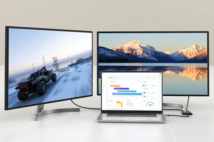 Bộ chuyển đổi USB C sang HDMI và DP 8K CB71G