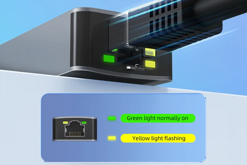 Bộ chuyển đổi USB C 3.0 sang RJ45 2.5Gbps CB57G