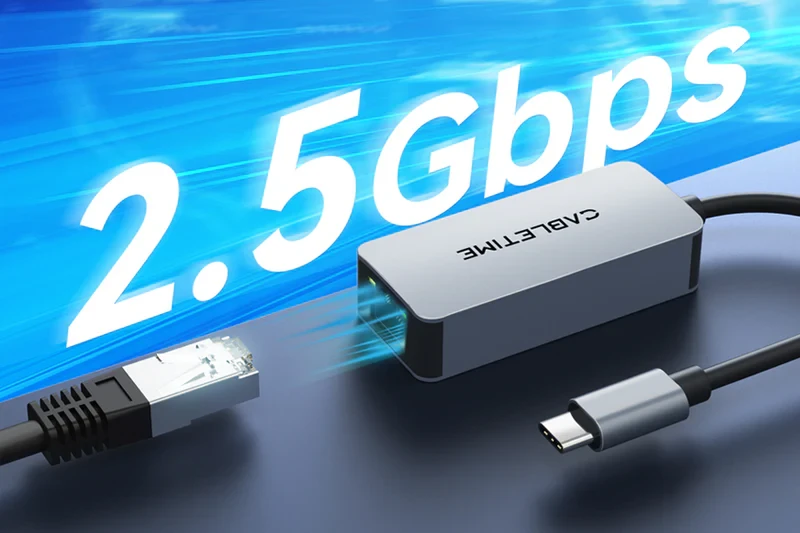 Bộ chuyển đổi USB C 3.0 sang RJ45 2.5Gbps CB57G