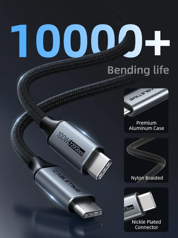 Cáp USB 3.2 Gen 2 Type C sang USB Type C dài 5m