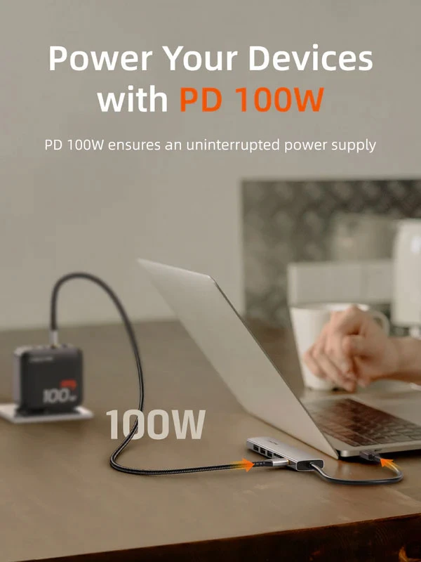 ECO 7-IN-1 USB C HUB 4K30Hz, 5Gbps